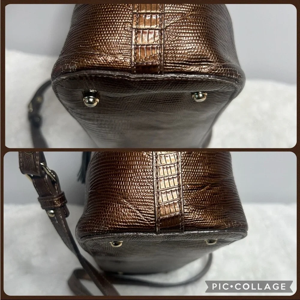 Brahmin Mini Asher Riesling Tri-Color Leather Tote - Picture 11 of 12